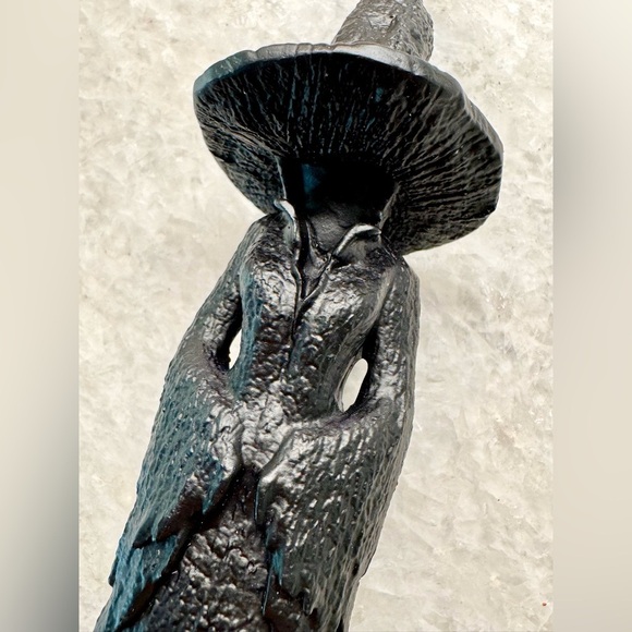 New Halloween 7” / 18cm Black Gothic Witch Shadow Figure Resin Decor Statue - Picture 4 of 7